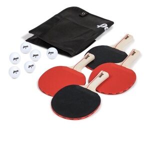 Penn Table Tennis Accessory Set-4 Paddles, 6 Balls and Storage Pocket